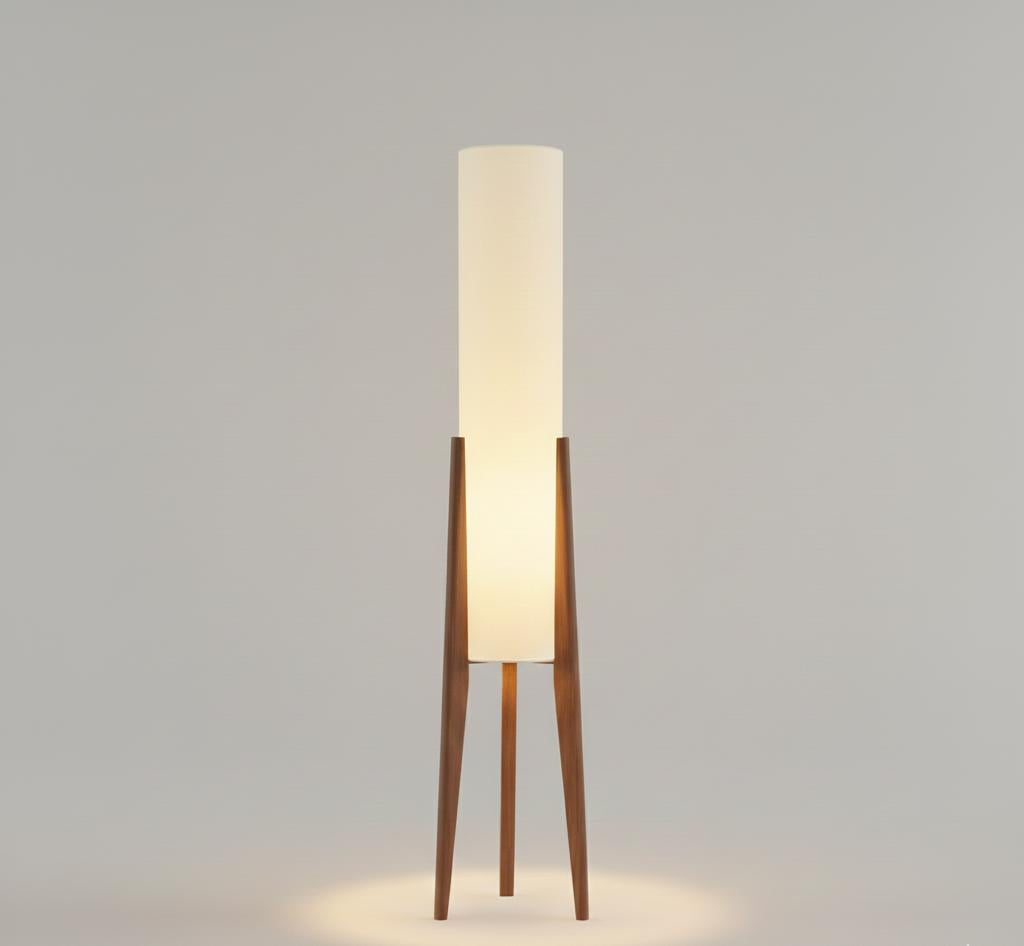 Lampa podłogowa na trójnogu