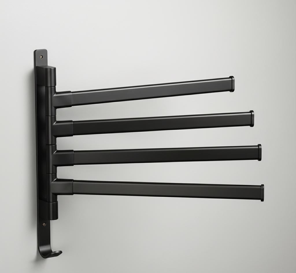 Obrotowy wieszak ścienny do łazienki