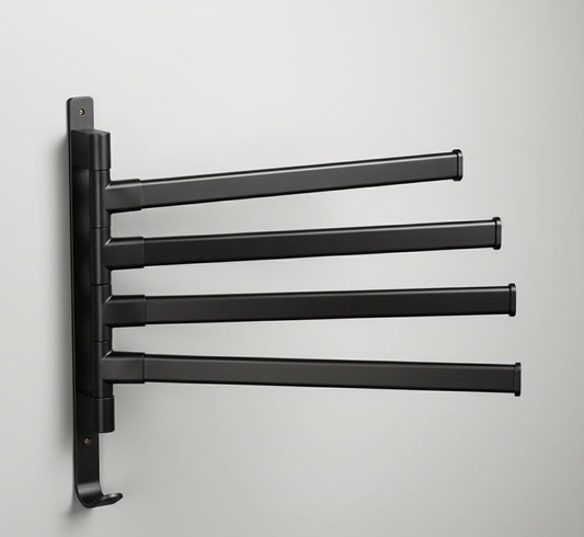 Obrotowy wieszak ścienny do łazienki