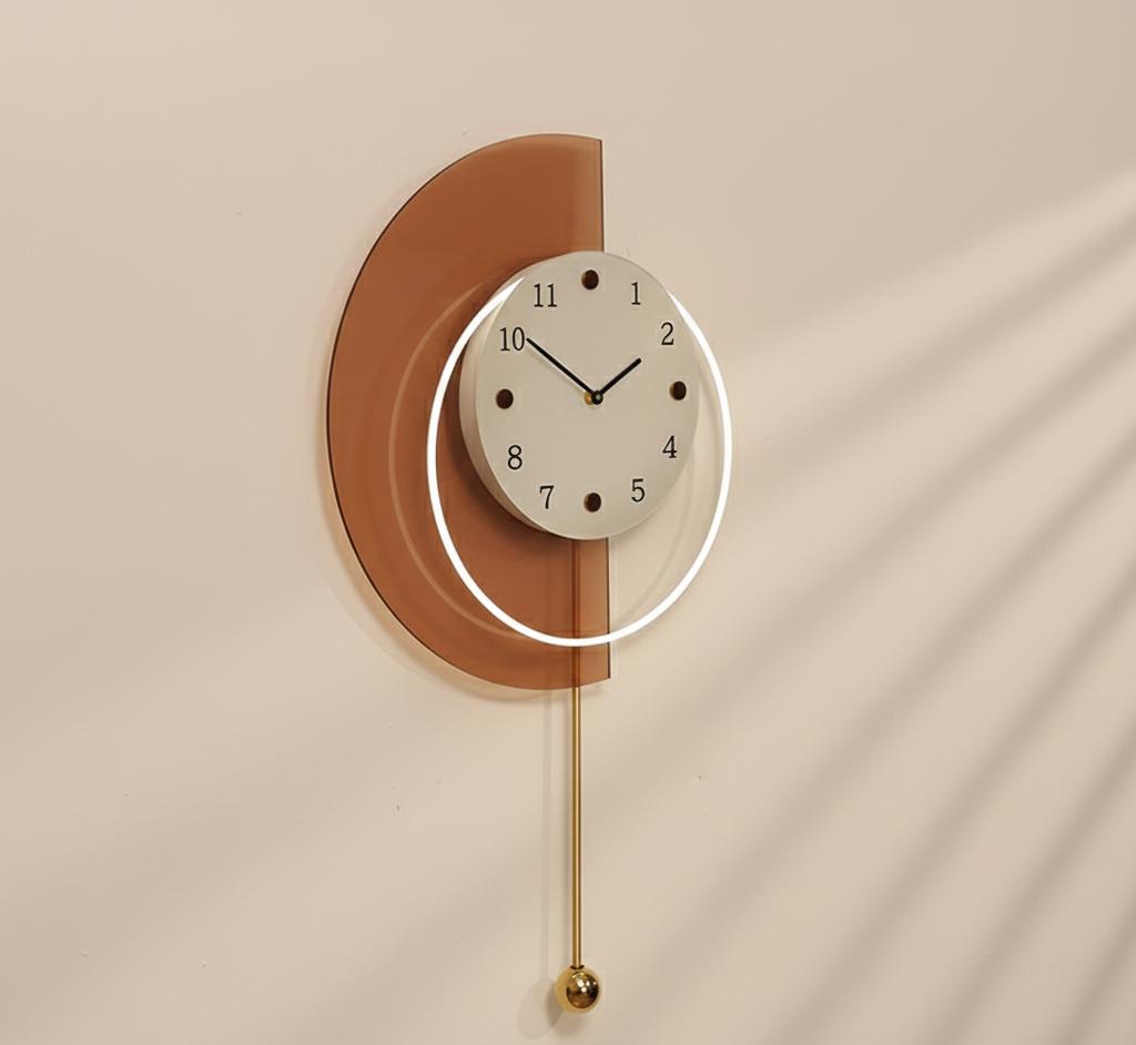 Nowoczesny geometryczny zegar ścienny