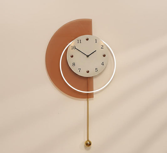 Nowoczesny geometryczny zegar ścienny